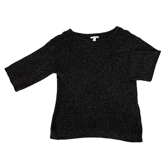 Dana Buchman Black Scoop Neck Sweater Womens Size L - Picture 1 of 7